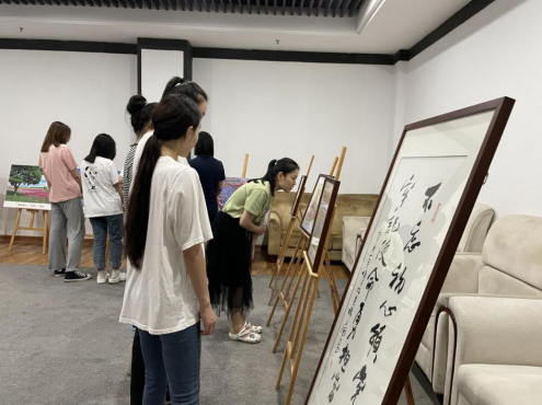 宿遷文旅集團(tuán)慶祝建黨100周年“黨旗在基層企業(yè)高高飄揚(yáng)，黨徽在一線崗位熠熠生輝”職工書法、攝影大賽取得圓滿成功(圖4)